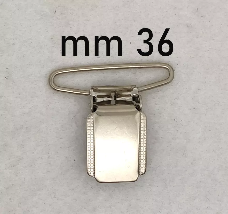 Gancio clip morsetto per bretelle - immagine 6