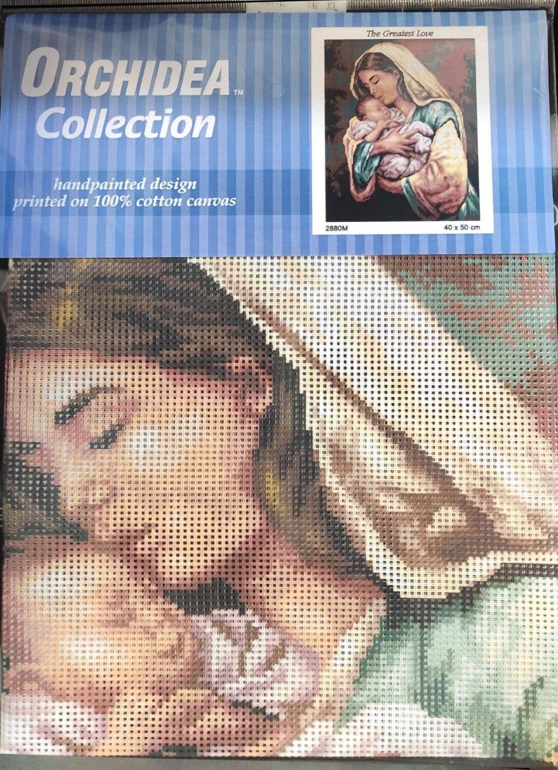 Canovaccio immagine sacra madonna con bambino - immagine 3