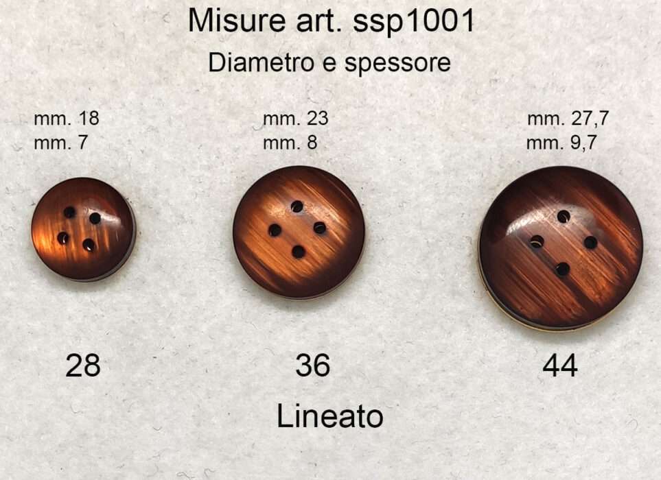 misure bottoni ssp1001