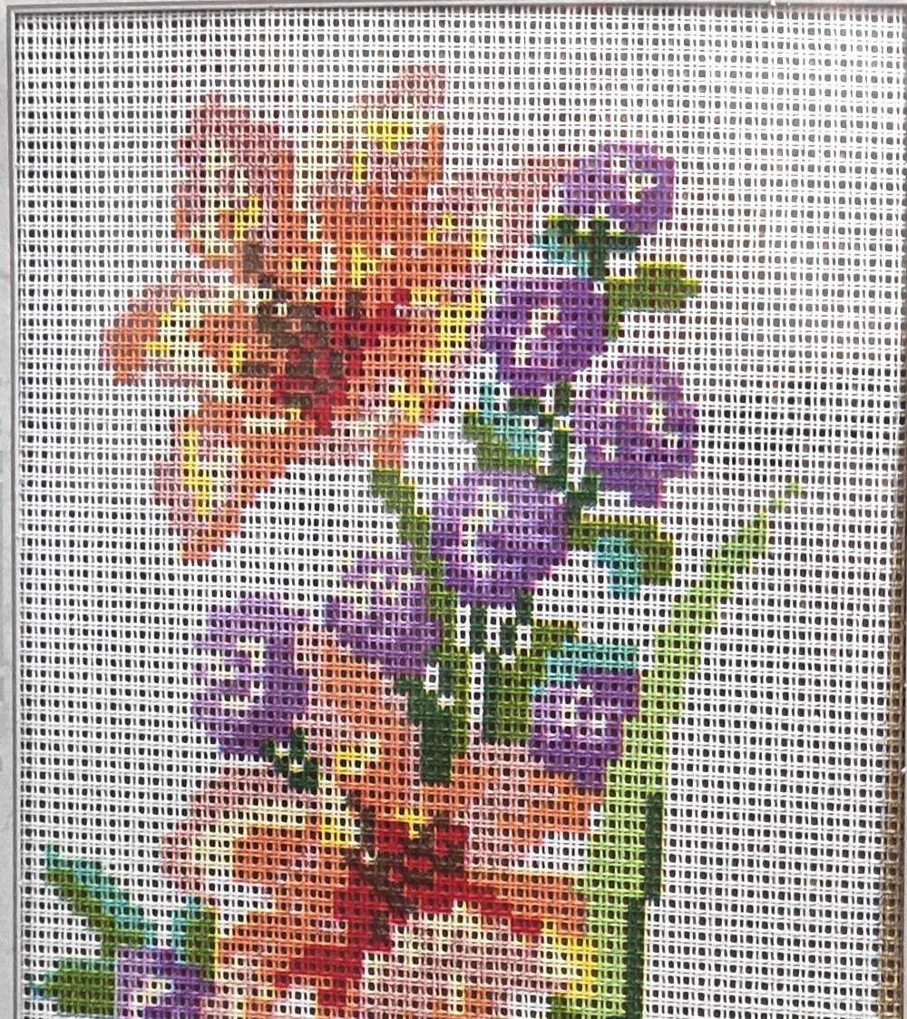 Fiori kit per ricamo completo di filati - immagine 3