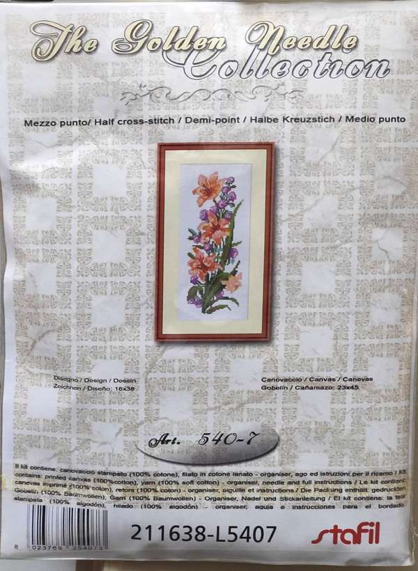 Fiori kit per ricamo completo di filati - immagine 4