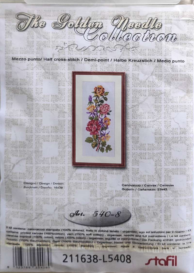 Fiori kit per ricamo a mezzo punto - immagine 2