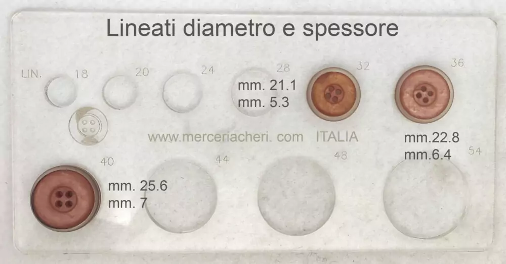 misure bottoni v1145