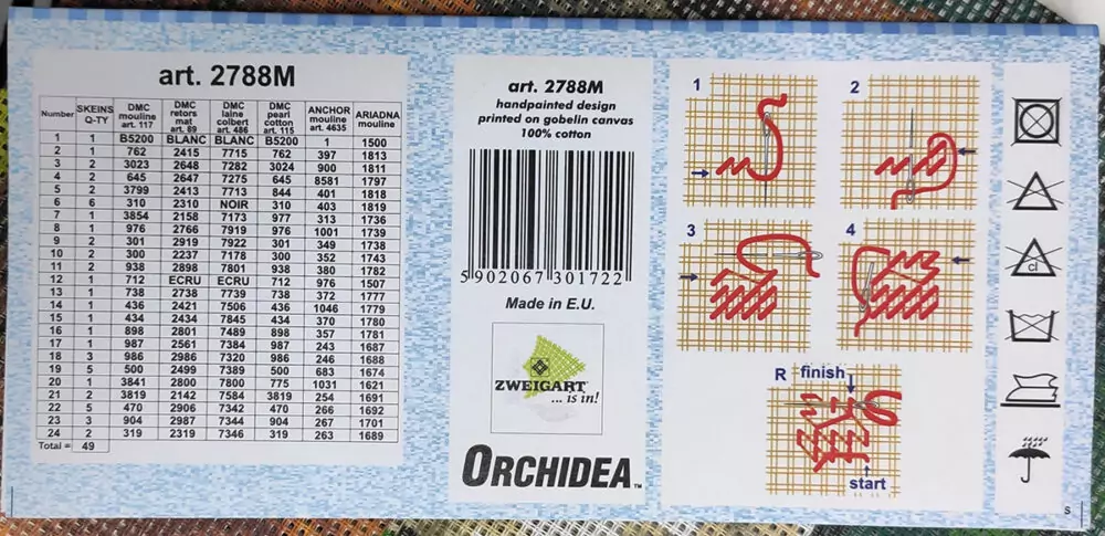 numerazione dei filati occorrenti 2788M