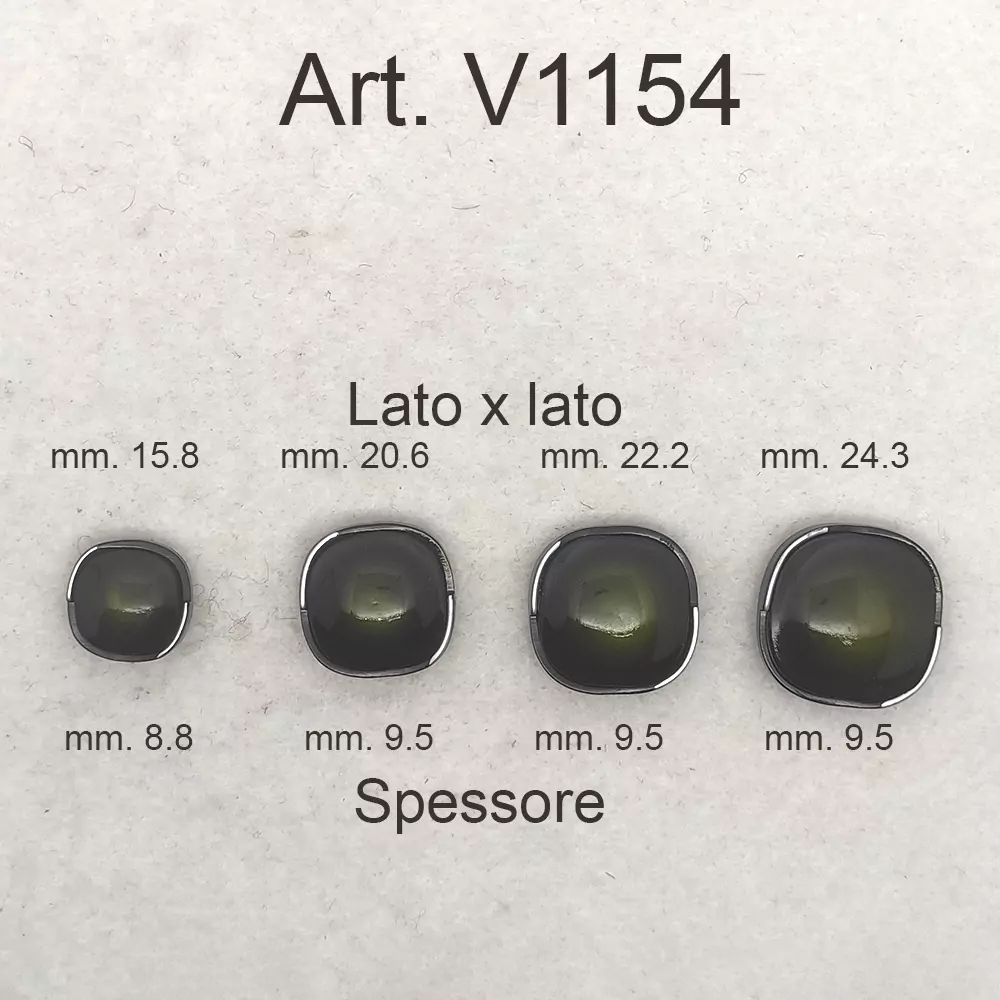Bottone vintage verde anni 80 - immagine 2