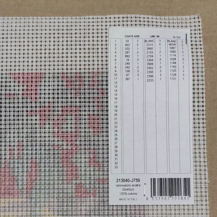 Etichetta filati 213040 J759