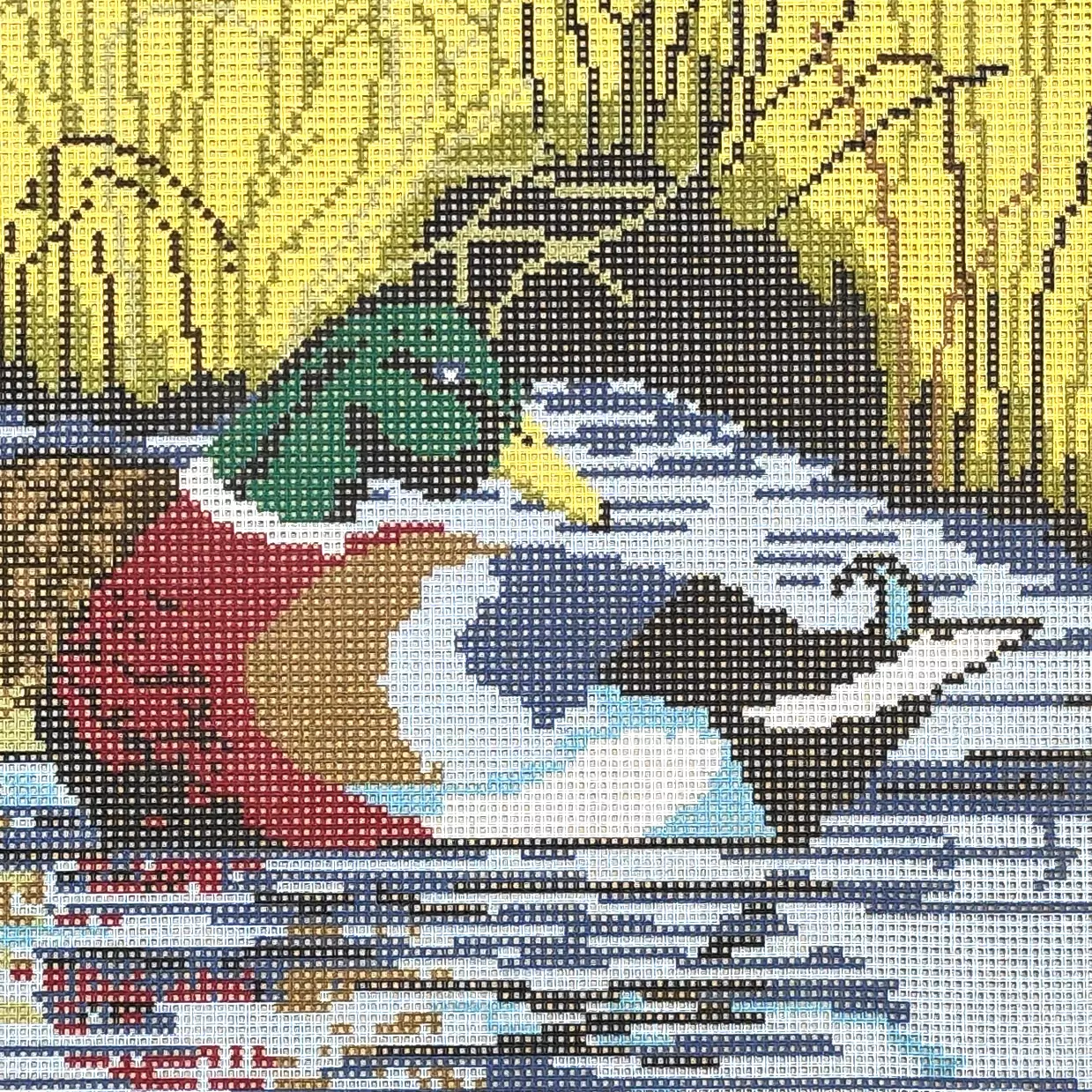 Canovaccio da ricamare Le anatre - immagine 2