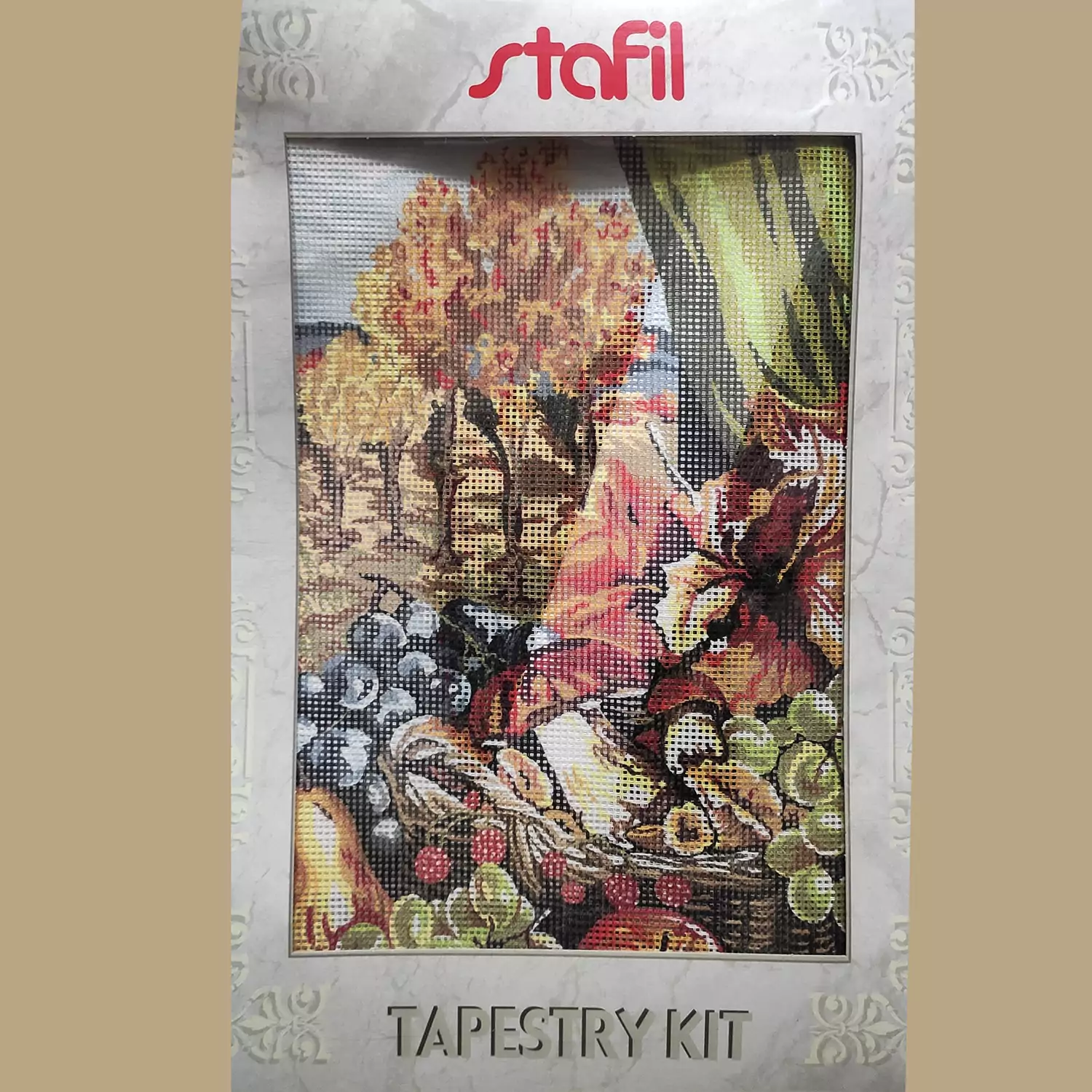 Kit ricamo natura morta autunnale cm 30x40 - immagine 3