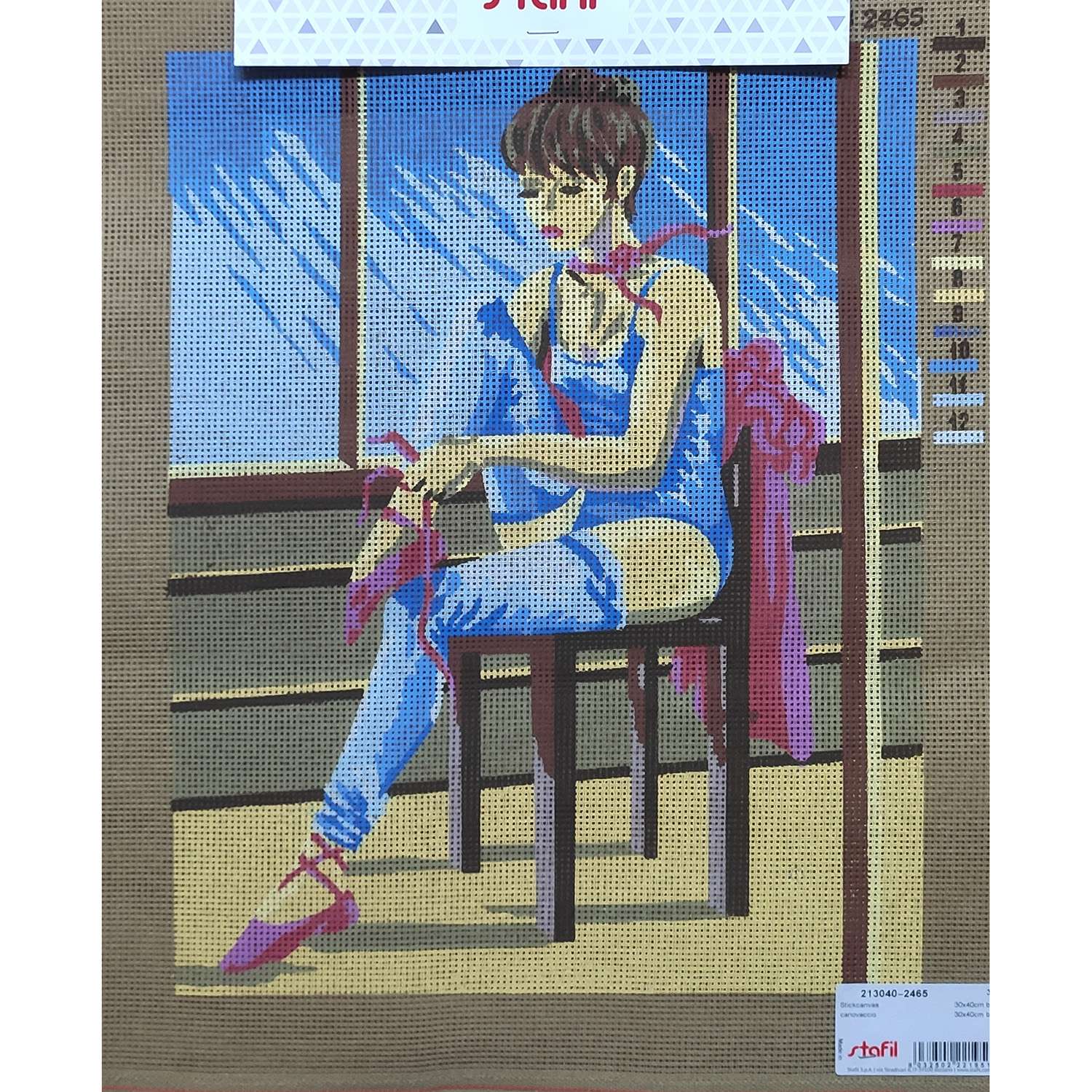 La danza classica ballerina sulla sedia cm 30x40