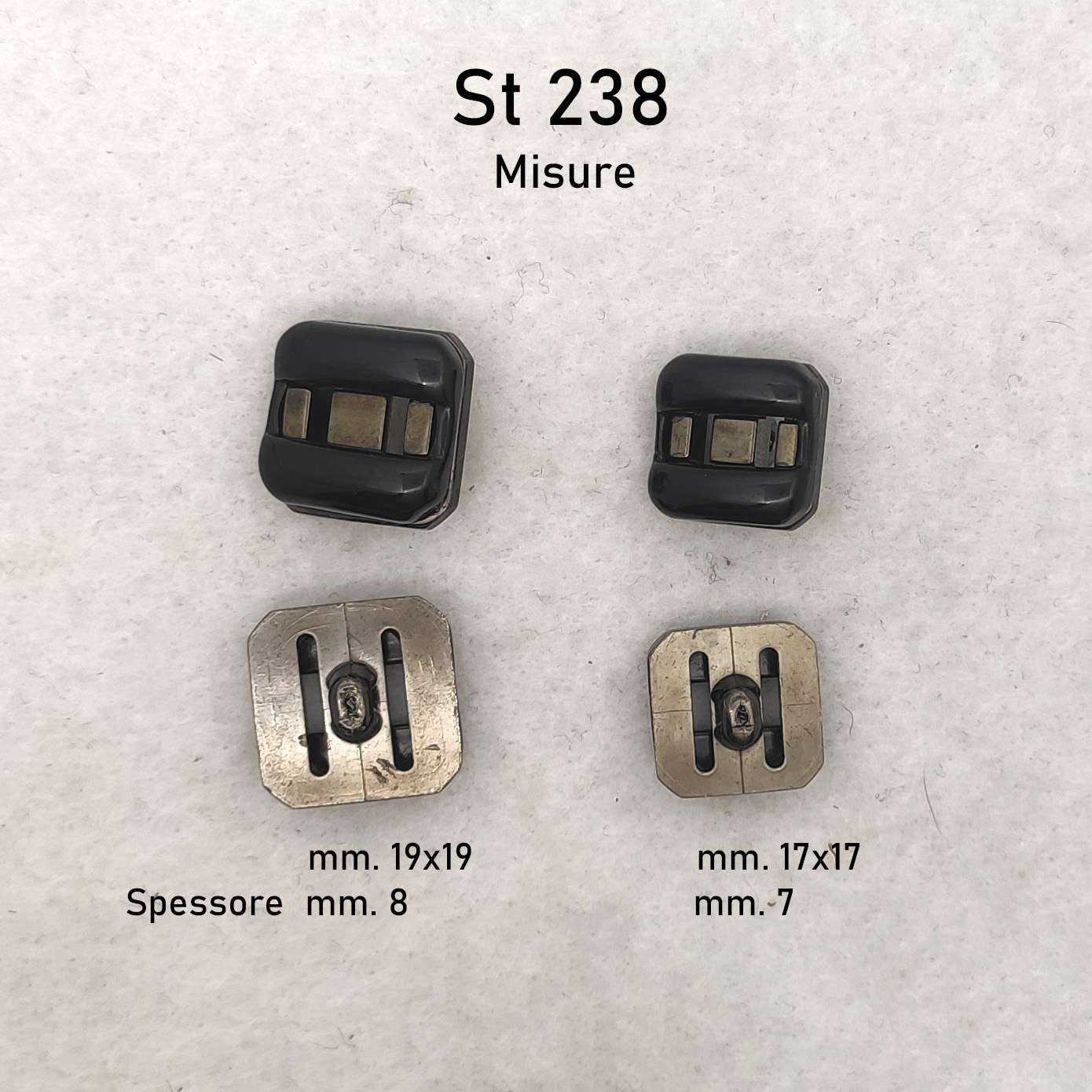 21 Bottoni quadrati vintage - immagine 4
