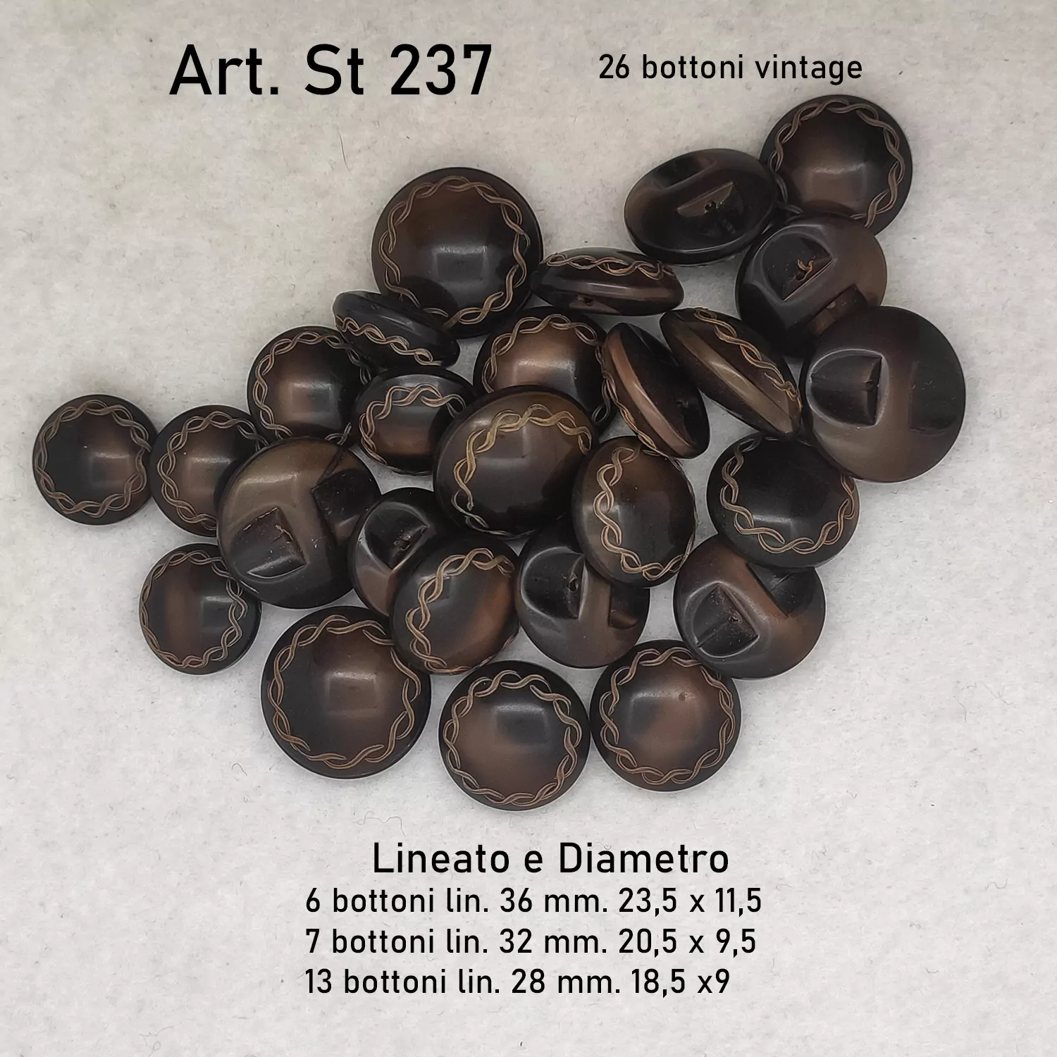 26 Bottoni vintage degli anni 70