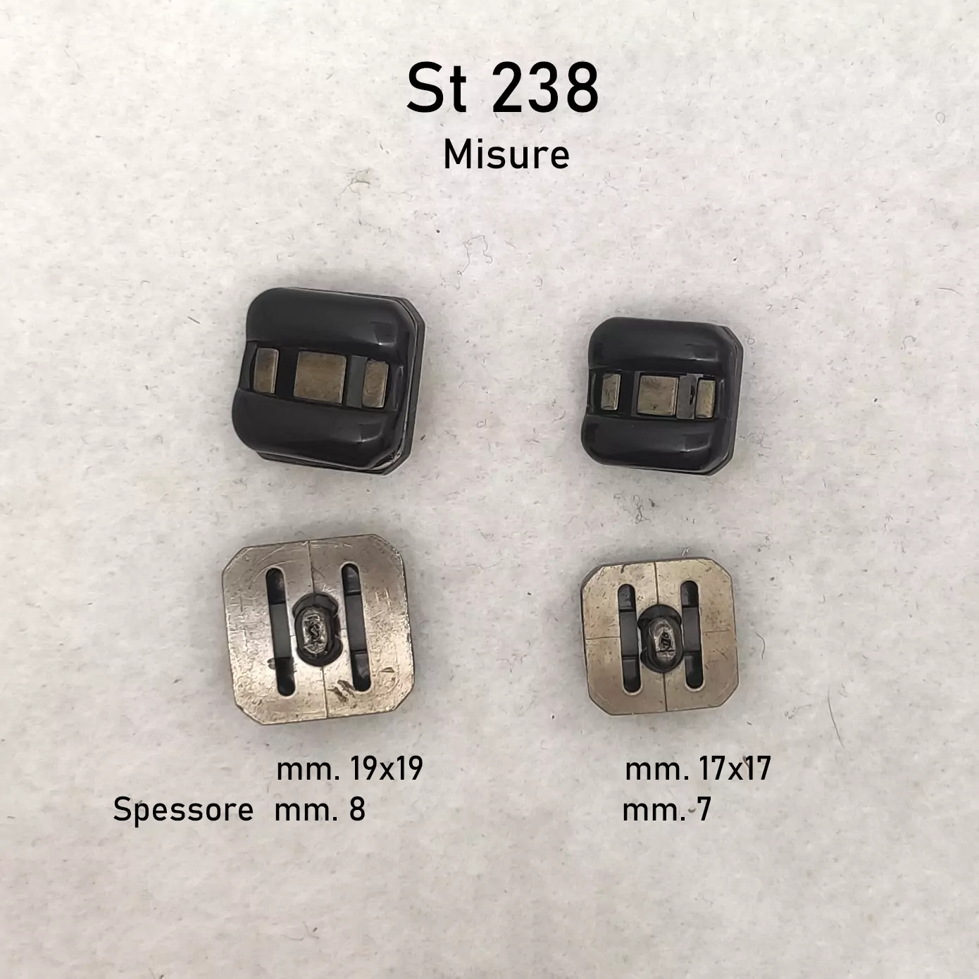 21 Bottoni quadrati vintage - immagine 4