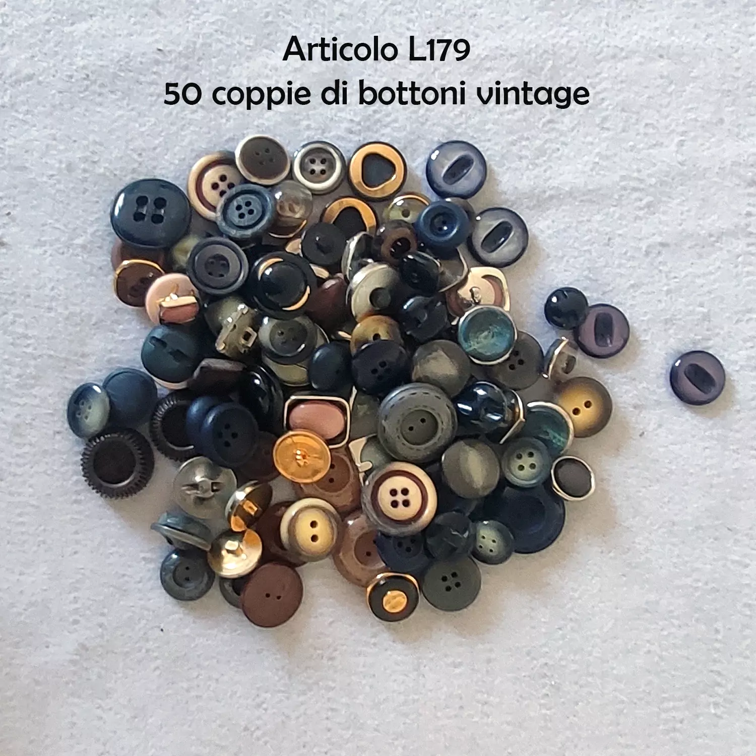 50 coppie di bottoni vintage anni 60/70/80 - immagine 4