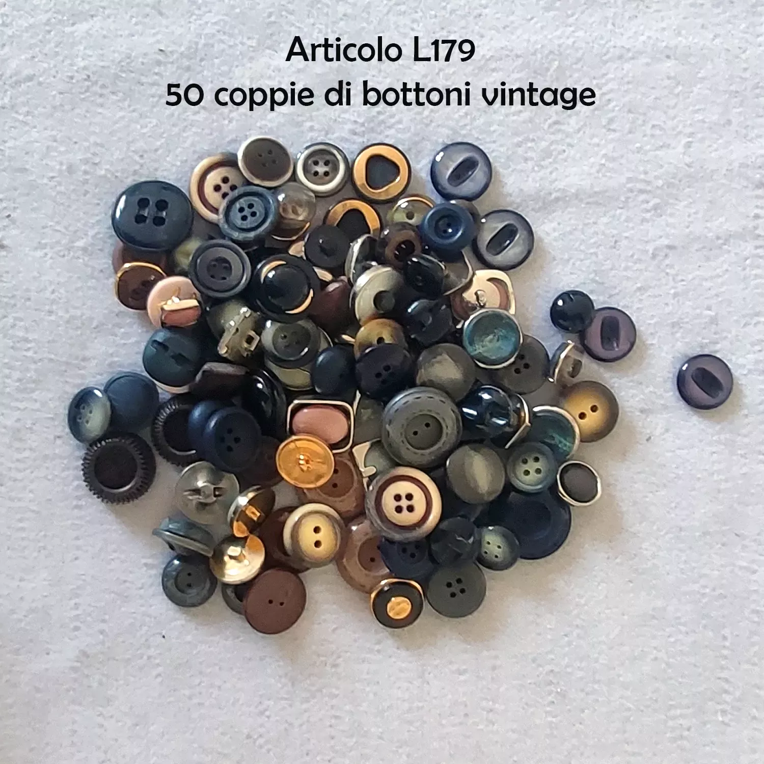 50 coppie di bottoni vintage anni 60/70/80 - immagine 4